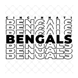 Cincinnati Bengals Svg, Sport Svg, For Life Bengal