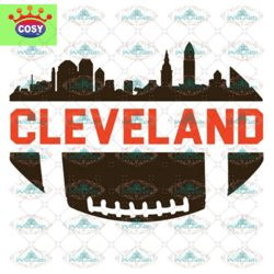 Cleveland Browns Heart Svg, Cleveland Fan, Browns