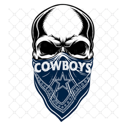 Dallas Cowboys Skull Svg, Sport Svg, Cowboys Svg