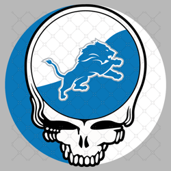 Detroit Lions Skull Svg, Sport Svg, Detroit Lion 1