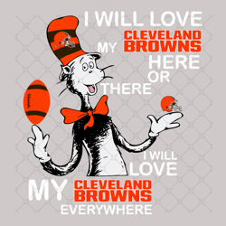Dr Seuss Cleveland Browns Svg, Sport Svg, Footba
