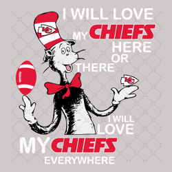 Dr Seuss Kansas City Chiefs Svg, Sport Svg, Foot