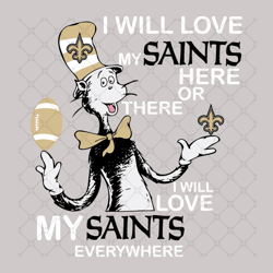 Dr Seuss New Orleans Saints Svg, Sport Svg, New