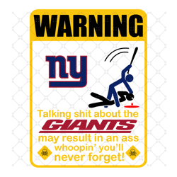 Funny Warning New York Giants, Sport Svg, New Yo