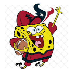 Houston Texans Football Spongebob Svg, Sport Svg