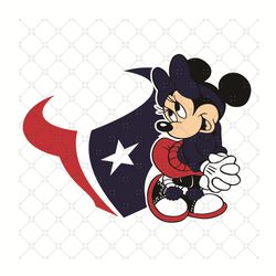 Houston Texans Minnie Svg, Sport Svg, Football Svg