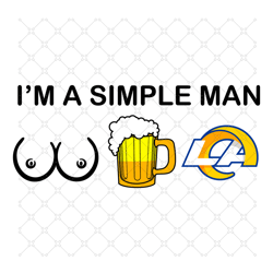 I Am A Simple Man Los Angeles Rams Svg, Sport Sv