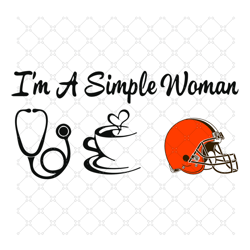 I Am A Simple Woman Browns Svg, Sport Svg, Cleve