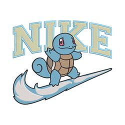 Nike Squirtle Embroidery Designs, Pokemon Embroidery Design File ,Nike Embroidery Design,Embroidery Design,Embroidery