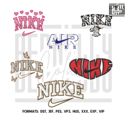 Nike embroidery design file, Swoosh nike embroidery de200