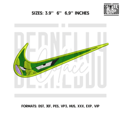 Nike Piccolo Embroidery design file pes Anime Dragon B254
