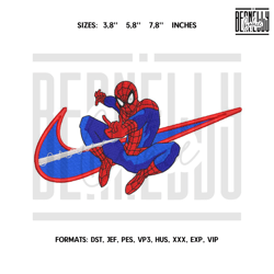 Nike Spiderman Embroidery design file pes Anime embro274