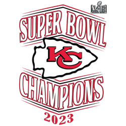 LVIII Super Bowl Champions Chiefs Football Svg Digital File