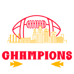Kansas City Champions 2024 Skyline Svg Digital File