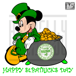Happy St Patricks Day Mickey Irish Png Digital File