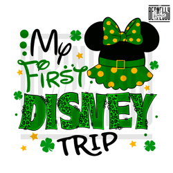 My First Disney Trip Minnie Head Svg Digital File