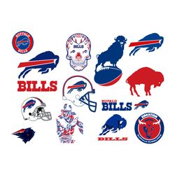 Buffalo Bills Bundle Svg, N F L Teams Svg, N F L svg, Football Svg, Sport bundle Svg Cricut File