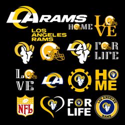 Los Angeles Rams Bundle Svg, N F L Teams Svg, N F L svg, Football Svg, Sport bundle Svg Cricut File