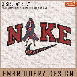 Akatsuki Nike Embroidery Files, Nike Embroidery, Naruto, Anime Inspired Embroidery Design, Machine E5