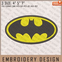 Batman Embroidery Files, DC Comics, Movie Inspired Embroidery Design, Machine Embroidery Design23