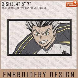 Bokuto Embroidery Files, Haikyuu, Anime Inspired Embroidery Design, Machine Embroidery Design31