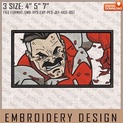 Omni-Man Embroidery Files, Invincible, Anime Inspired Embroidery Design, Machine Embroidery Design238