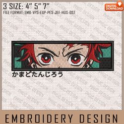 Tanjiro Embroidery Files, Demon Slayer, Anime Inspired Embroidery Design, Machine Embroidery Design 329