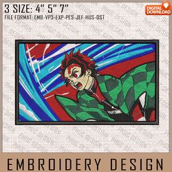 Tanjiro Embroidery Files, Demon Slayer, Anime Inspired Embroidery Design, Machine Embroidery Design 330