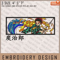 Tanjiro Embroidery Files, Demon Slayer, Anime Inspired Embroidery Design, Machine Embroidery Design 335