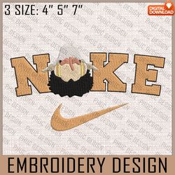 Usopp Nike Embroidery Files, Nike Embroidery, One Piece, Anime Inspired Embroidery Design, Machine E350