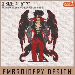 Zeldris Embroidery Files, Nanatsu no Taizai, Anime Inspired Embroidery Design, Machine Embroidery De362