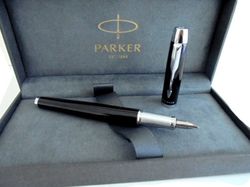 PARKER IM I.M. fountain pen lacque in black steel In gift box Gift