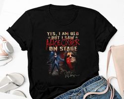 I Saw Alice Cooper On Stage Shirt, 2023 Tour Alice Cooper Shirt, Rock Music Shirt