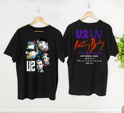 Graphic U2 Band Unisex Shirt, U2 Band Achtung Baby Live At Sphere Shirt, Classic Rock U2 Tour 2024 Shirt