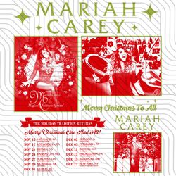 Mariah Carey Merry Christmas One and All Tour 2023 Shirt, Mariah Carey 2023 Tour PNG Digital File Download Sublimation