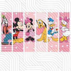Disney Valentine 2024, Mickey Valentine Transparent File, PNG File For Sublimation Digital Download