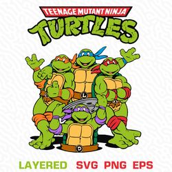 Ninja Turtle Svg, Tmnt Svg, Ninja Turtles Png, Teenage Mutan