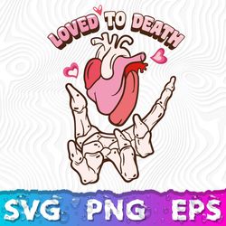 Skeleton Valentines SVG, Anatomy Heart PNG, Valentine Hearts