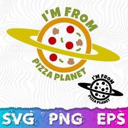 Alien Toy Story Logo, Pizza Planet SVG, Pizza Planet Logo, P