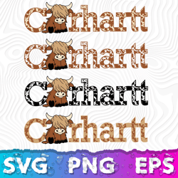 Highland Cow SVG, Carhartt Logo PNG, Carhartt SVG, Carhartt