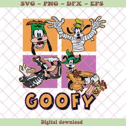 Cute Disney Goofy Spooky Vibes SVG Graphic Design File, PNG - SVG Files, Z1353