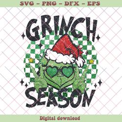 Retro Christmas Grinch Season PNG Sublimation Download, PNG - SVG Files, Z1356