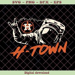 Baseball Houston Astros H Town SVG Graphic Design File, PNG - SVG Files, Z1375