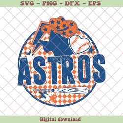 Houston Astros Baseball MLB Season SVG Digital Cricut File, PNG - SVG Files, Z1376