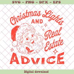 Christmas Light And Real Estate Advice SVG File For Cricut, PNG - SVG Files, Z1403