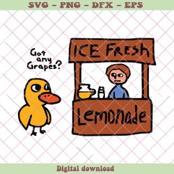 Got Any Grapes Ice Fresh Lemonade SVG Download File, PNG - SVG Files, Z1405