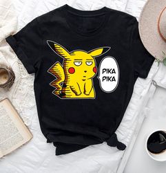 One Pika T-Shirt, Funny Pikachu Shirt Fan Gifts, Pikachu One Punch Man Shirt, Pikachu Saitama Shirt, Pikachu Pokemon