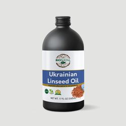 ukrainian linseed (flaxseed) oil 17oz
