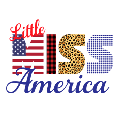 Little Miss America SVG, America SVG, Cut File, Clip art, Commercial use, Silhouette , 4th of July, Digital download