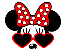 Minnie Mouse Heart Sunglasses Png, Mickey Png, Disney Png, Disney Mickey Svg, Mickey Christmas Png, Instant download-1